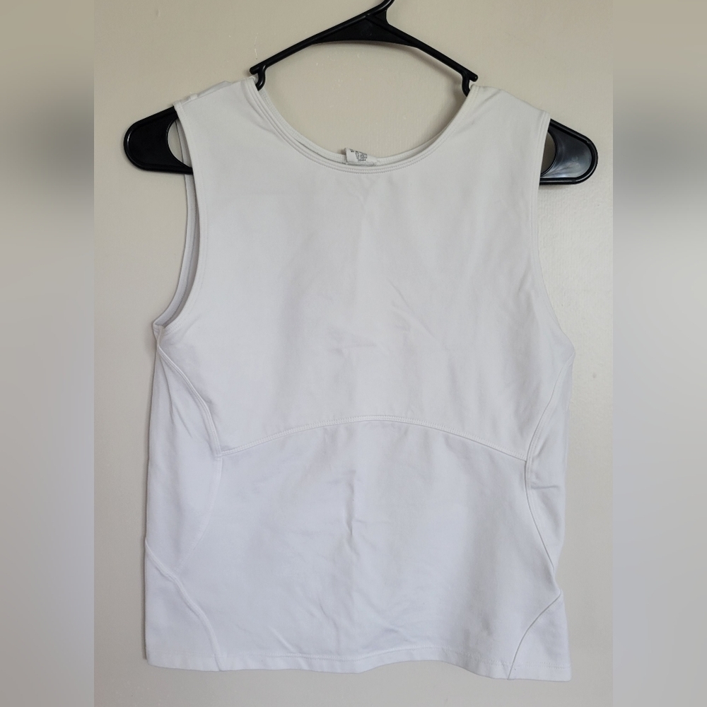 Calvin Klein Women's White Active Muscle Tank Top Size Large